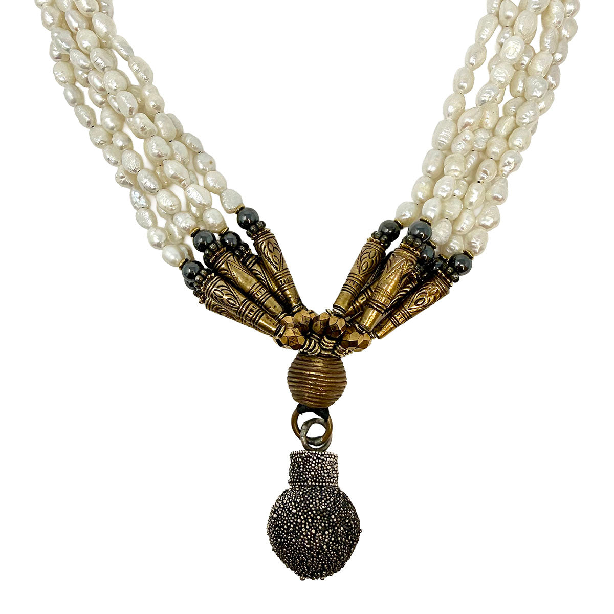 Masha Archer Pearl Necklace