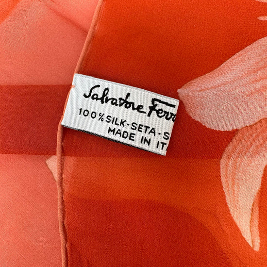Salvatore Ferragamo Silk Floral Scarf