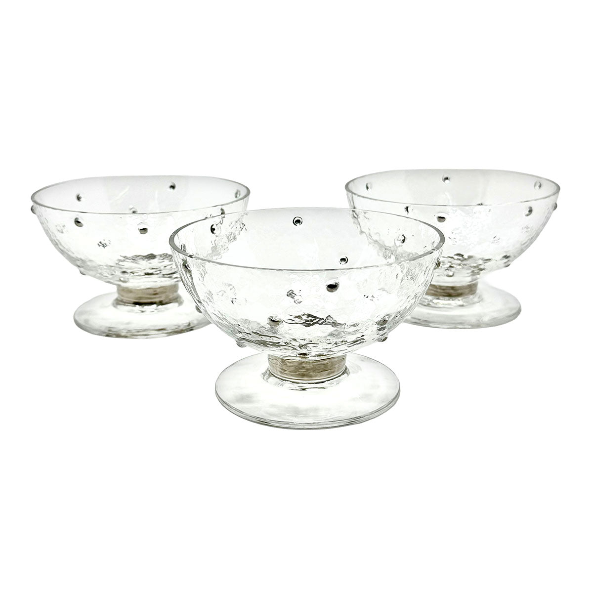 Set of 6 Handmade Footed Bowls Signed and Dated 1994