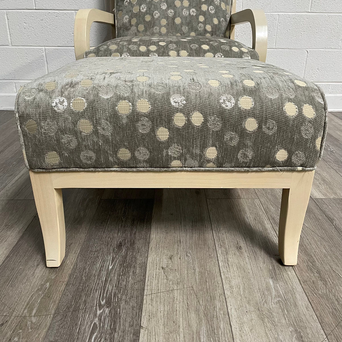 Armchair with Mathcing Ottoman