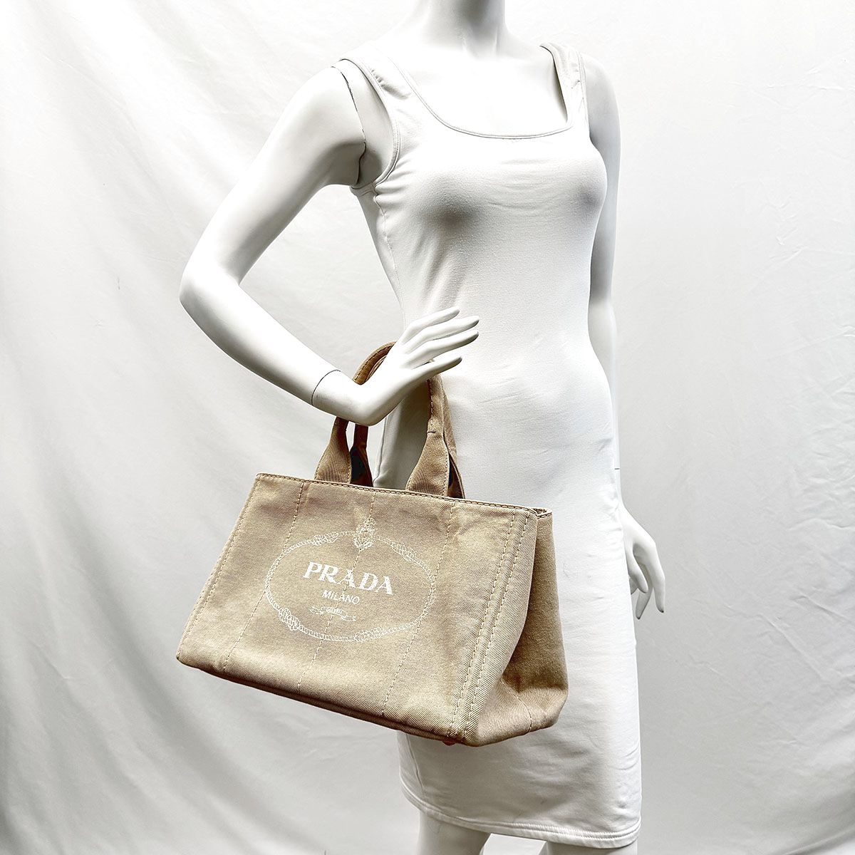 Prada Canvas Canapa Tote