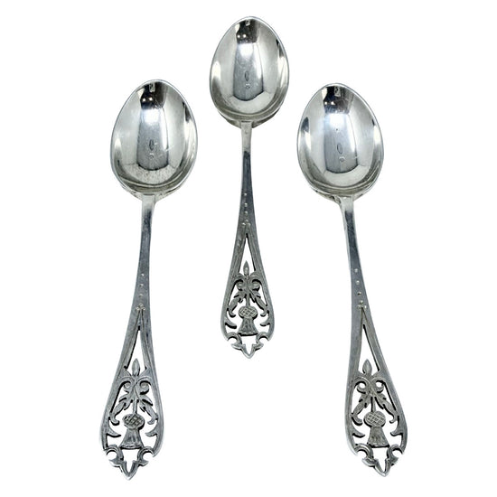 Antique Sterling Silver Demitasse Spoons Set of 6