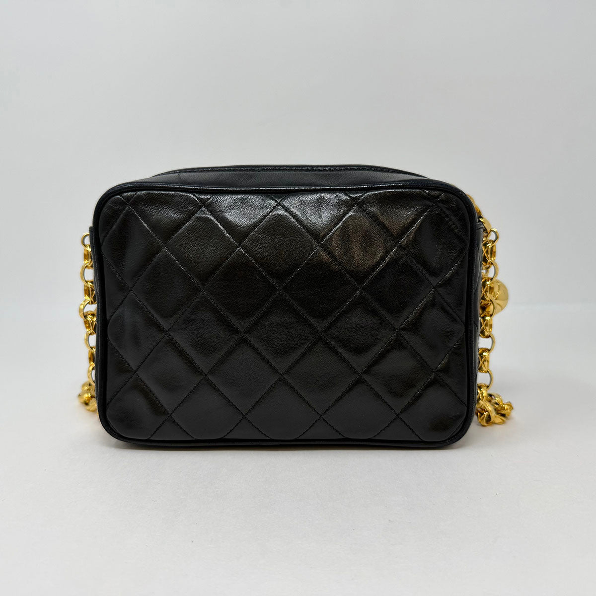 Chanel Vintage Diamond Quilted Flap Camera Bag