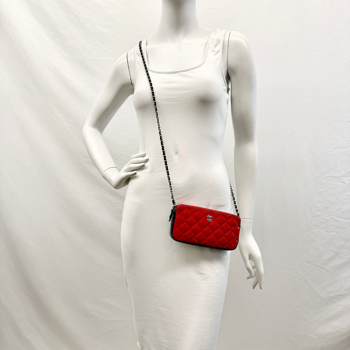 Chanel Double Zip Clutch