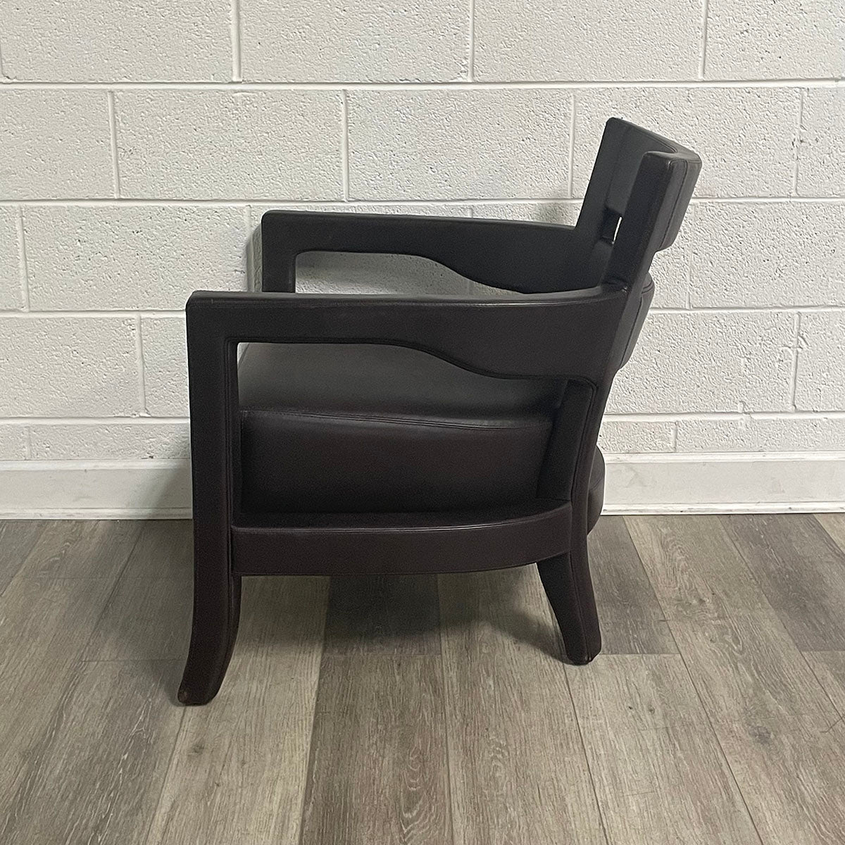 Pair of Brown Leather Chairs
