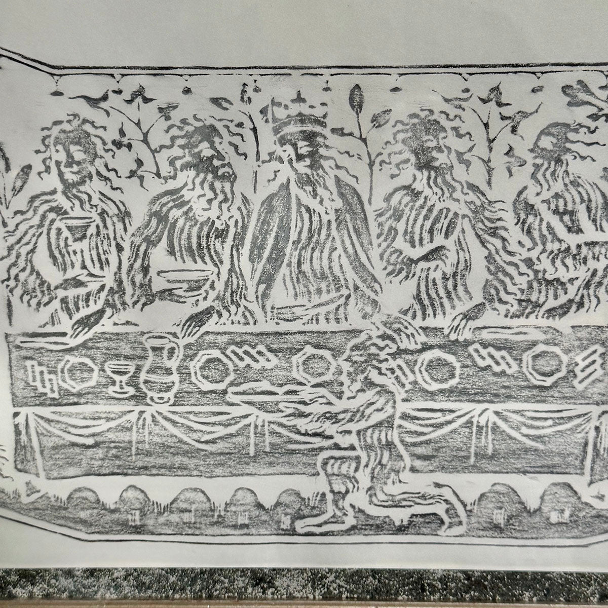 "The Woodhouse Feast" Brass Rubbing