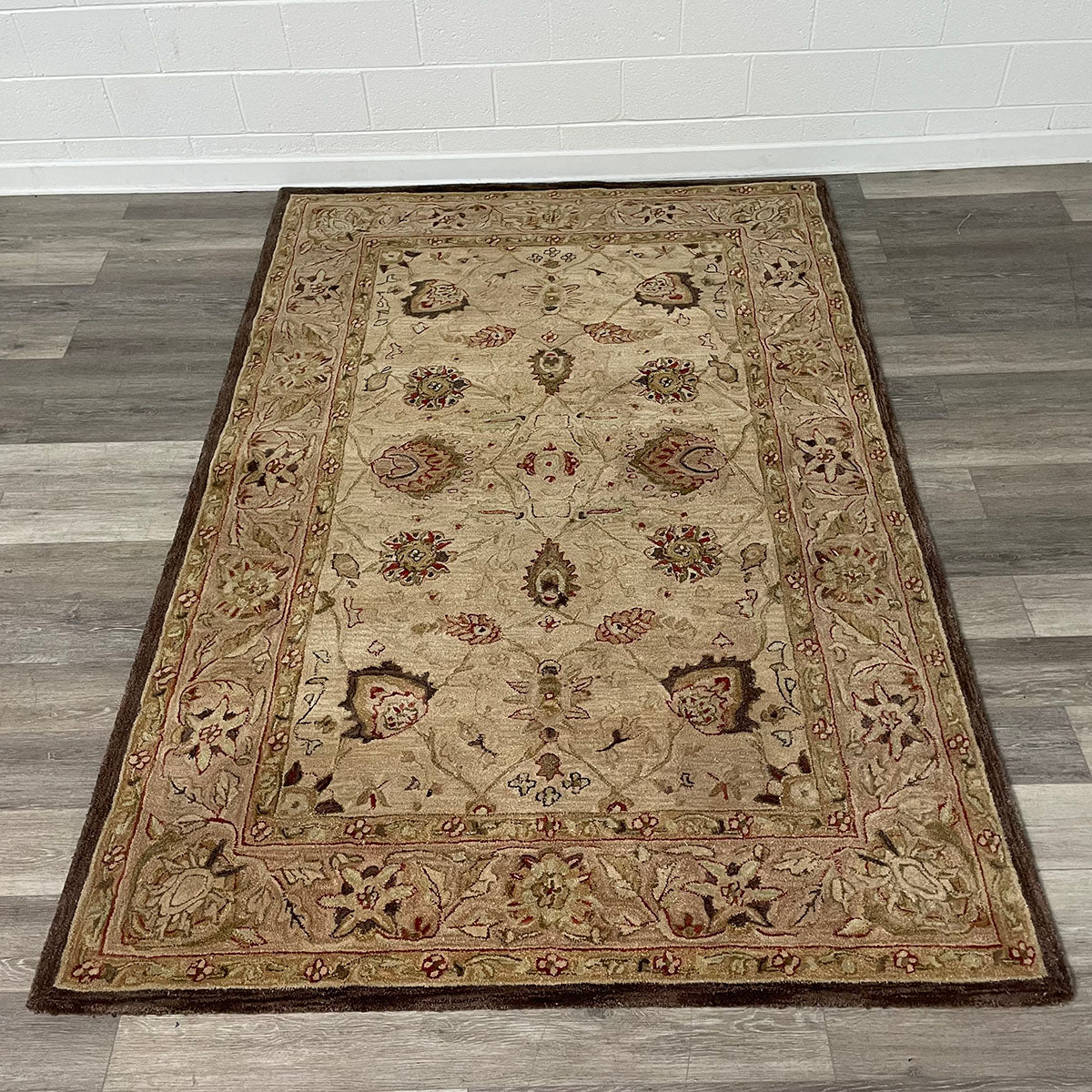 Brown Border With Floral Designs