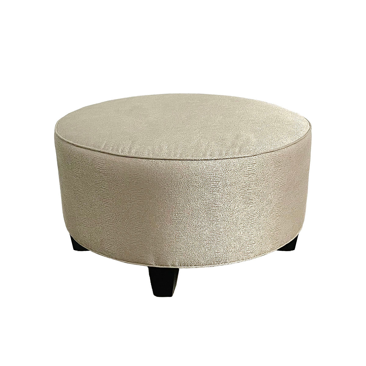 Round Upholstered Ottoman