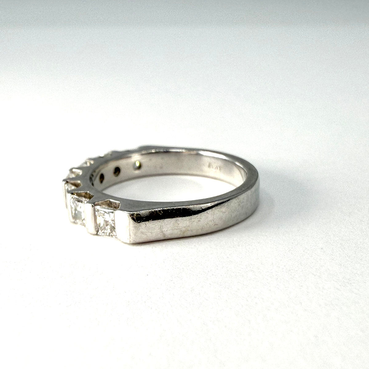 Christopher Platinum Ring with 7 Princess  Diamonds