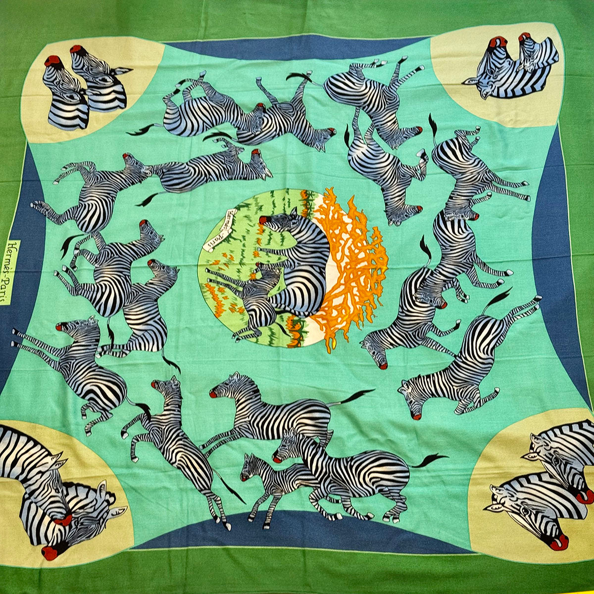 Hermes "Zebra Motif" Shawl