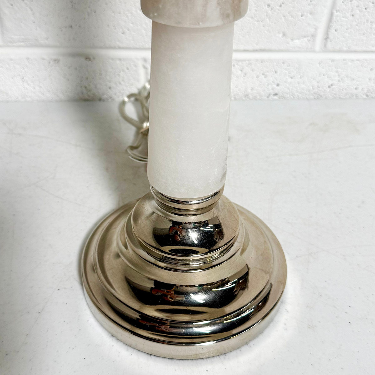 Alabaster Column Table Lamp