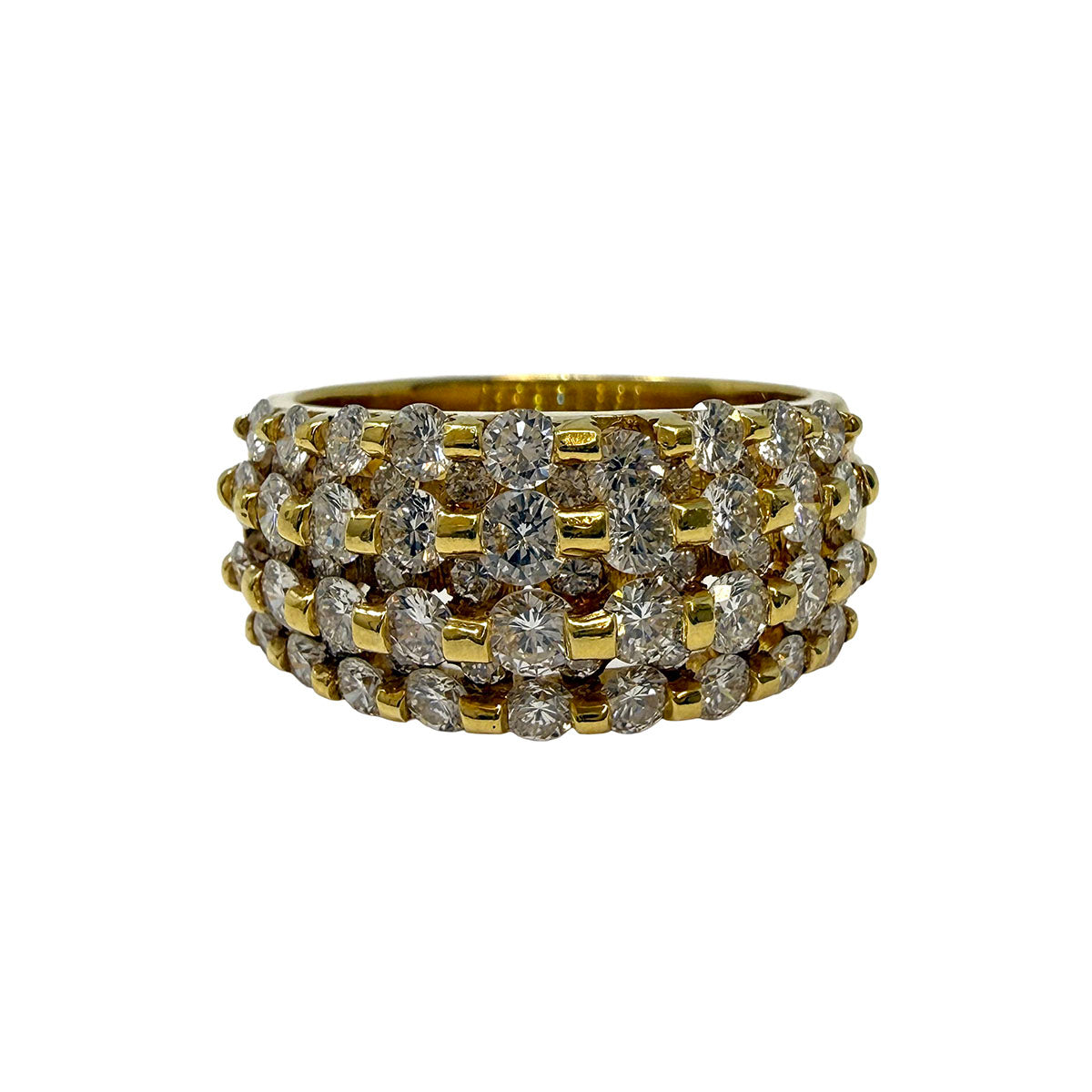 Harko 18K Gold and Diamond Band