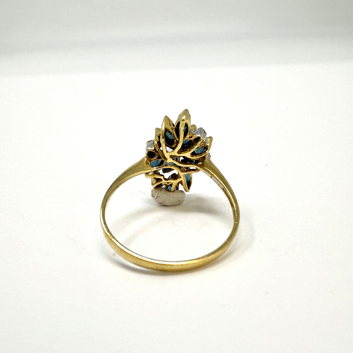 14K Sapphire and Diamond Ring