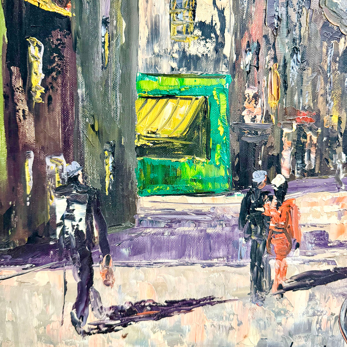 Framed Oil Painting "Hotel Lyon" Signed