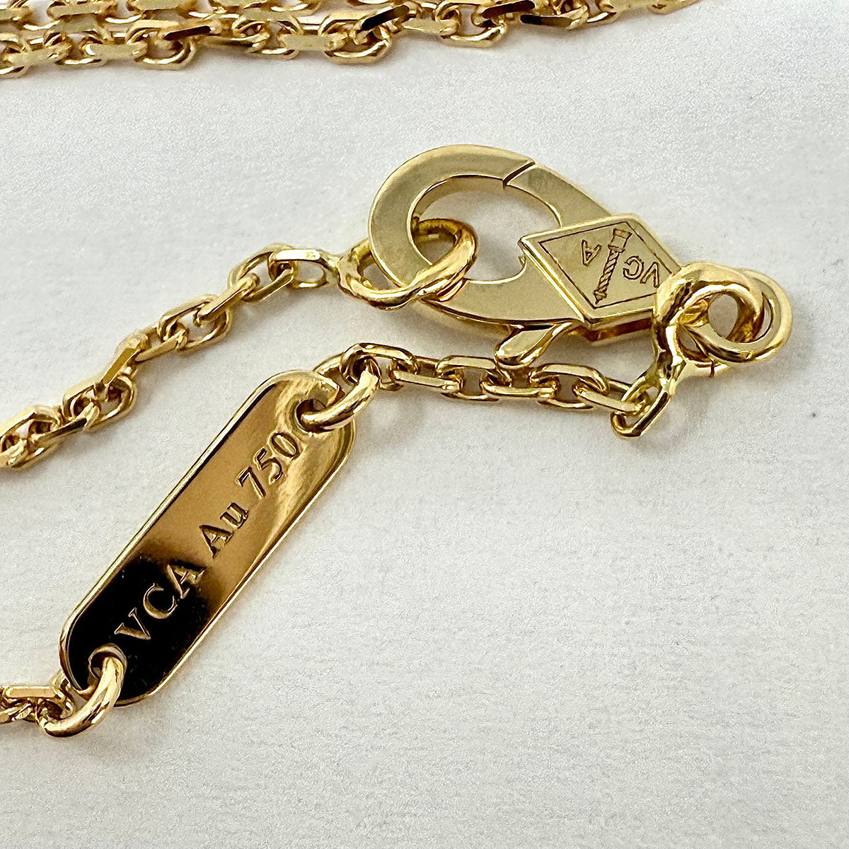Van Cleef & Arpels Vintage Alhambra 18K Gold Pendant Necklace