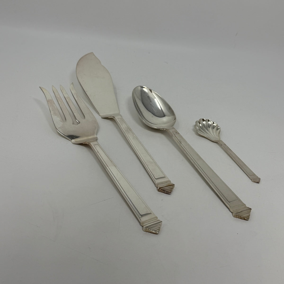 Argenterie Greggio Sterling Silver Flatware Set 6-Pc Plc Setting for 8 + Box