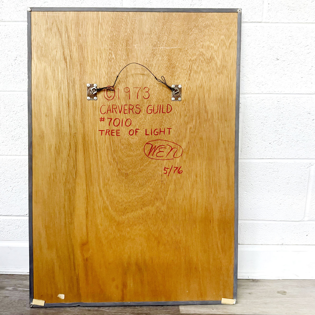 "Tree of Life" Mirror Signed and Dated on Reverse 1973