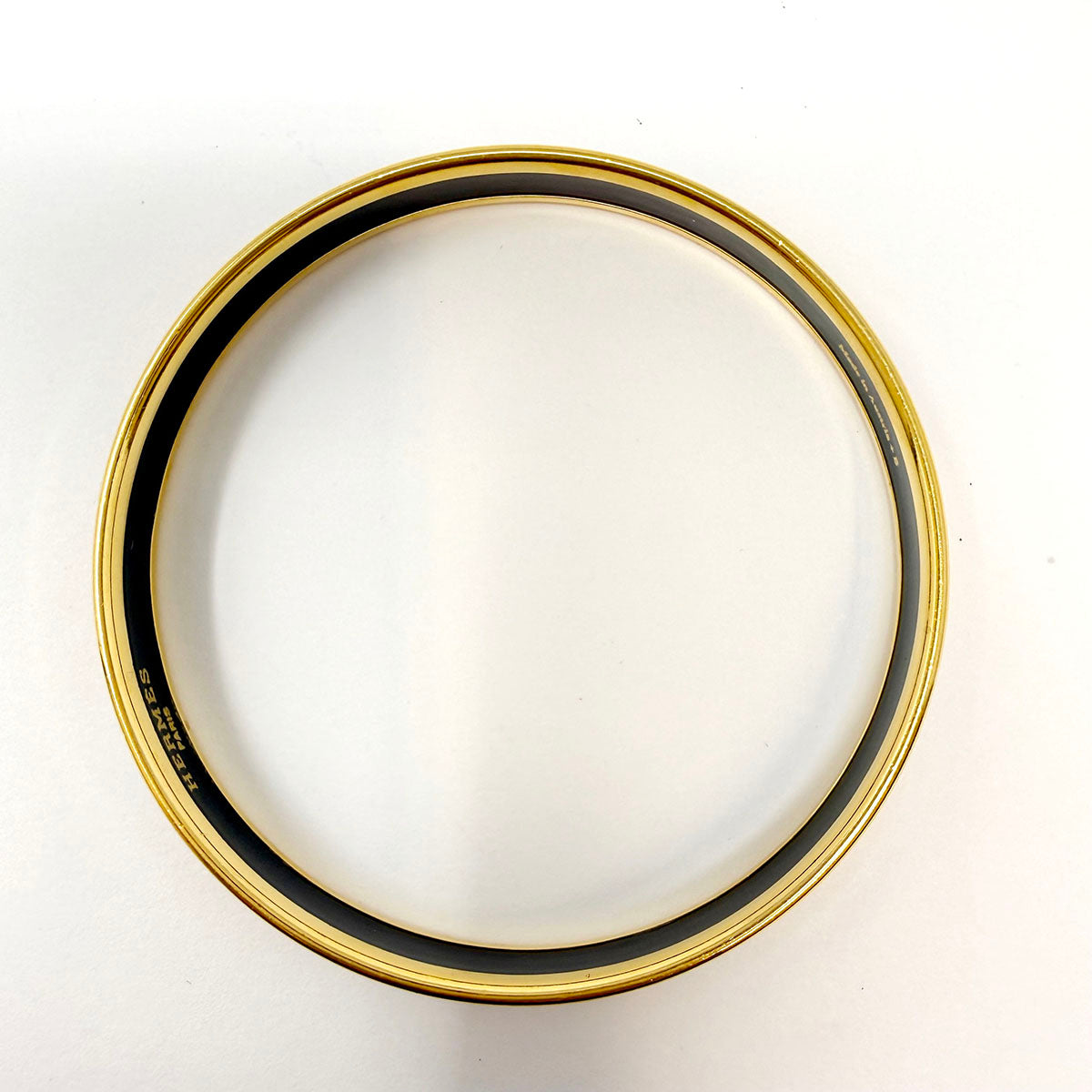 Hermes Narrow Enamel Bangle Bracelet