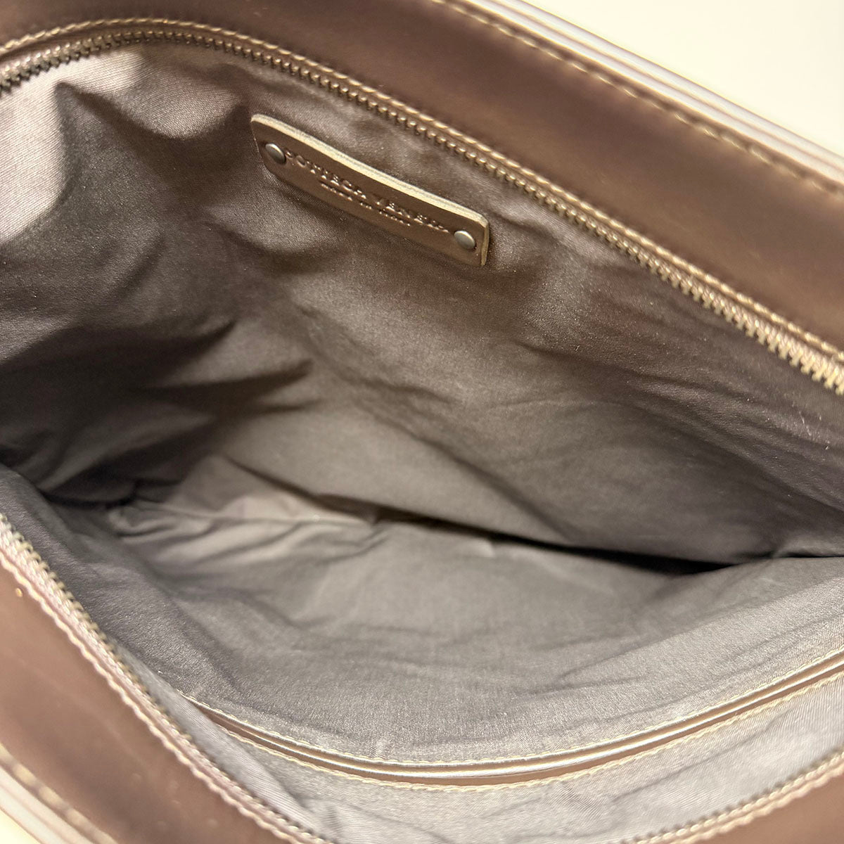 Bottega Veneta Intrecciato Flat Messenger Bag