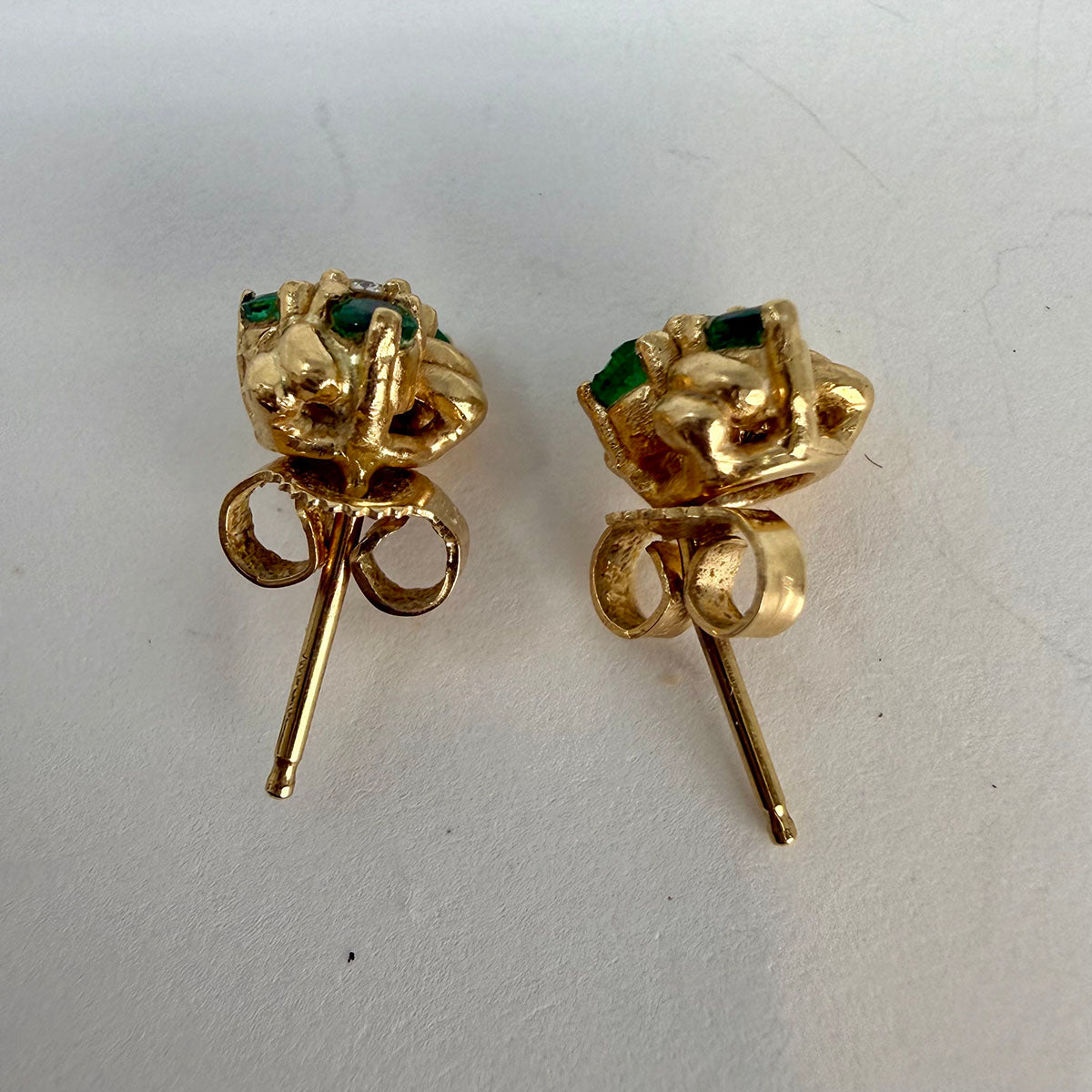 Emerald and Diamond Earrings