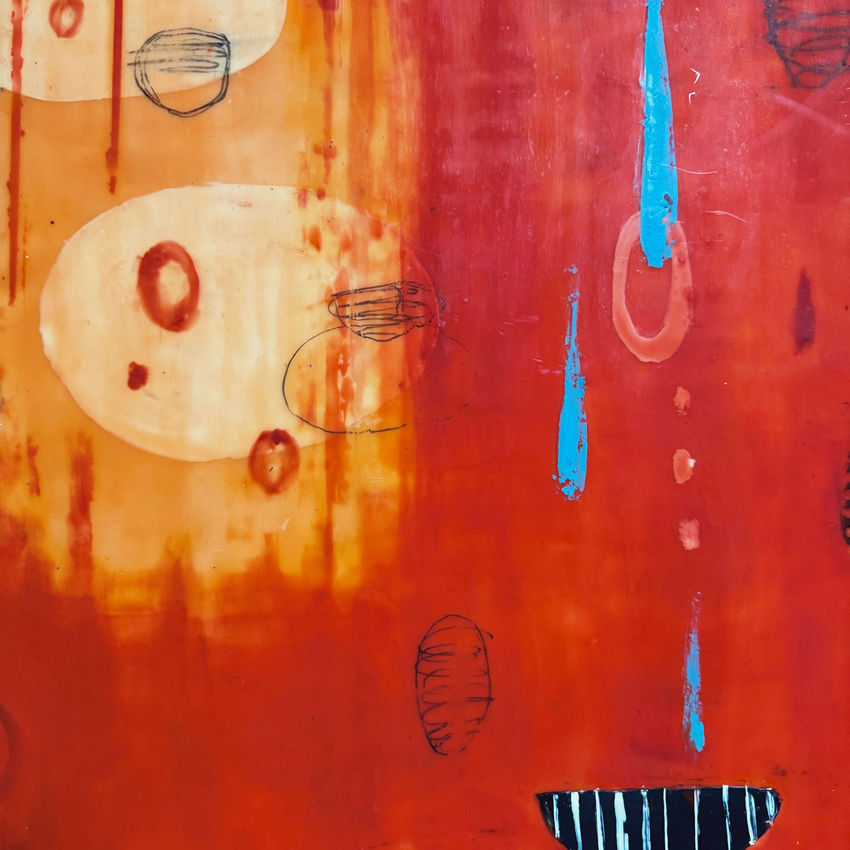 Encaustic Painting Diptych