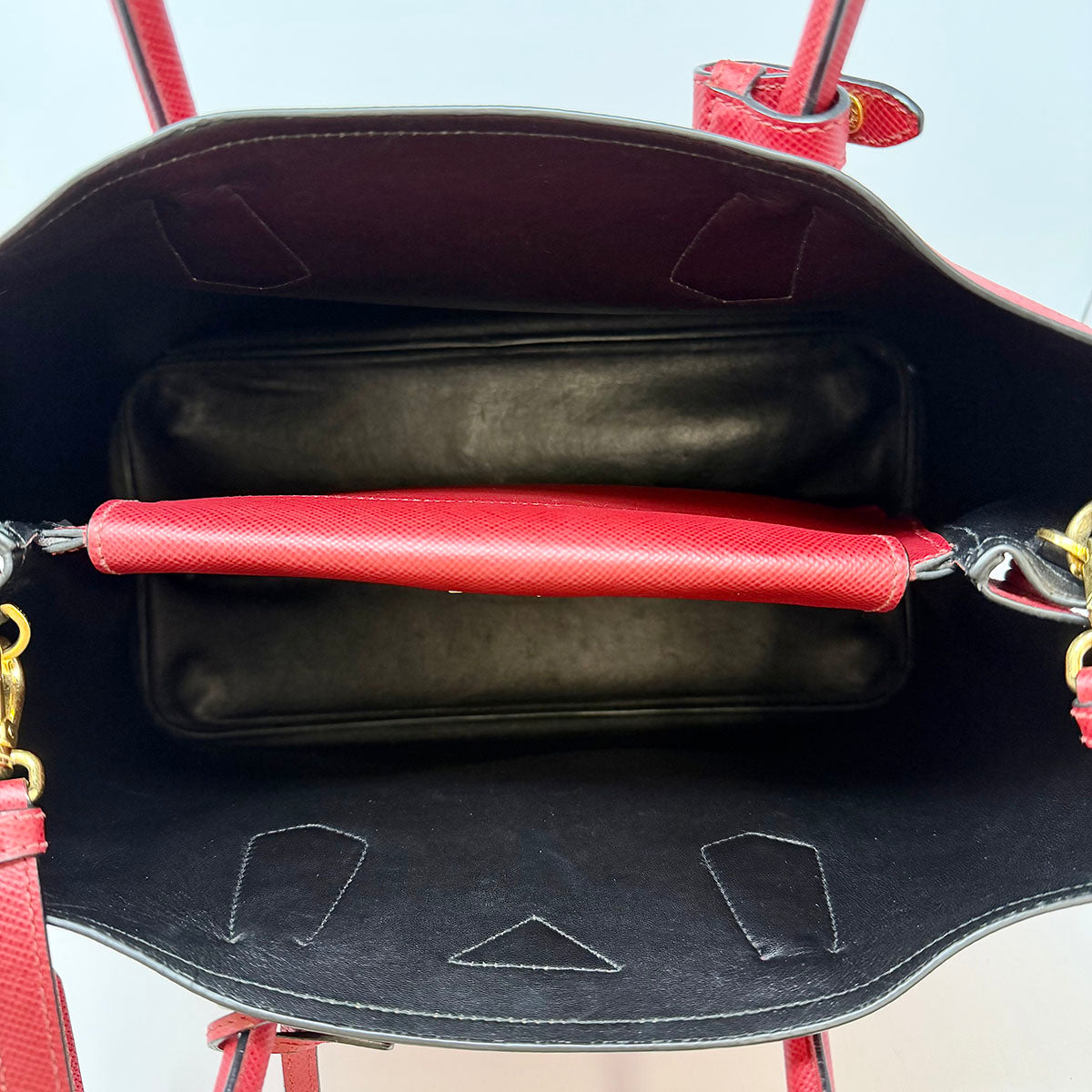 Prada Saffiano Cuir Double Bag