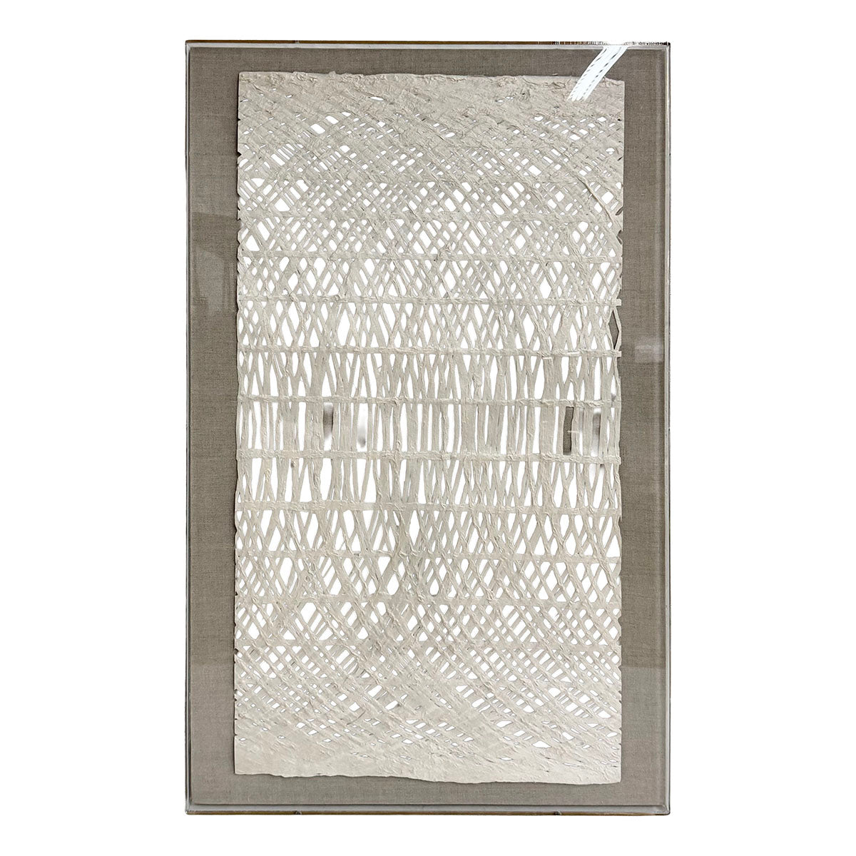 Mixed Media "Abstract Papers, Large: Pearl" in Plexi Box by Natural Curiosities.