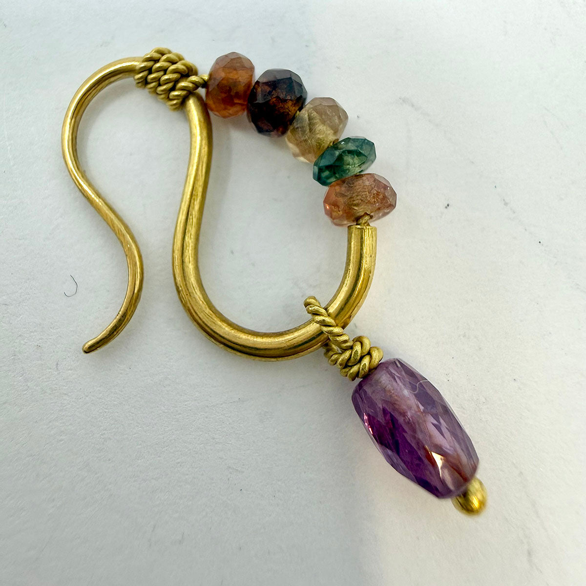 18K Gold Earrings with Pearl