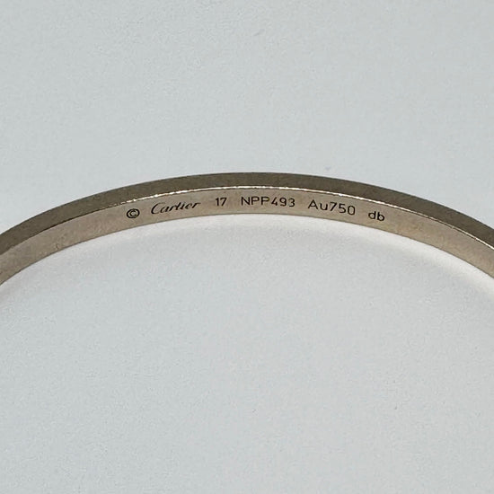 Cartier 18K White Gold "LOVE" Bracelet