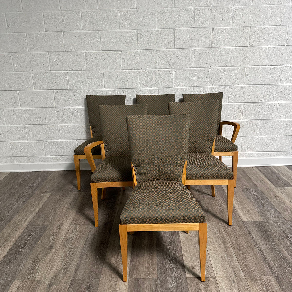 Set Of 6 Dakota Jackson Dining Chairs