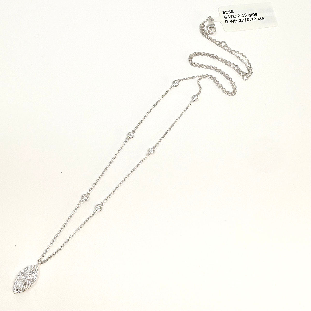 Lab Diamond Pendant Necklace