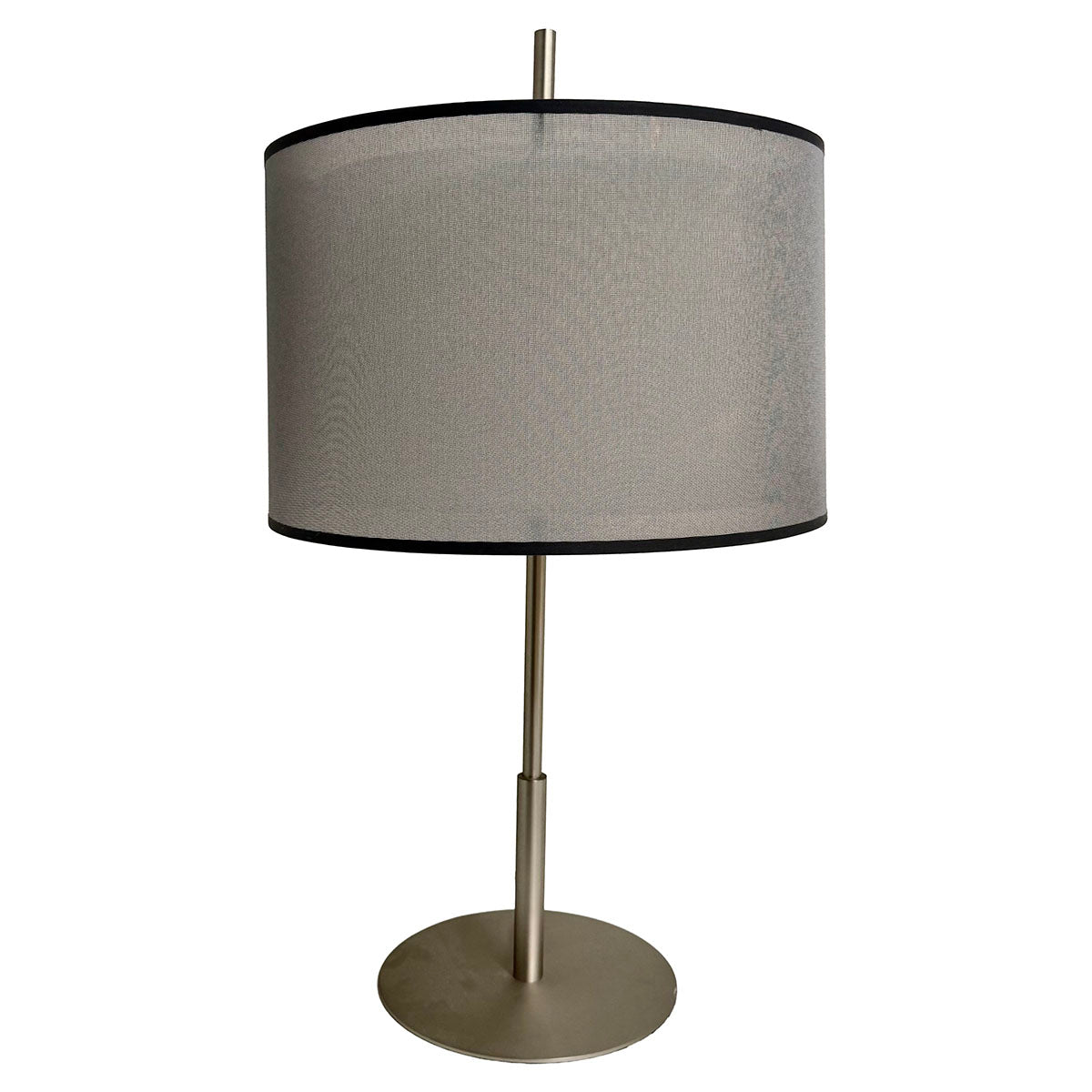 Matte Silver Metal Table Lamp