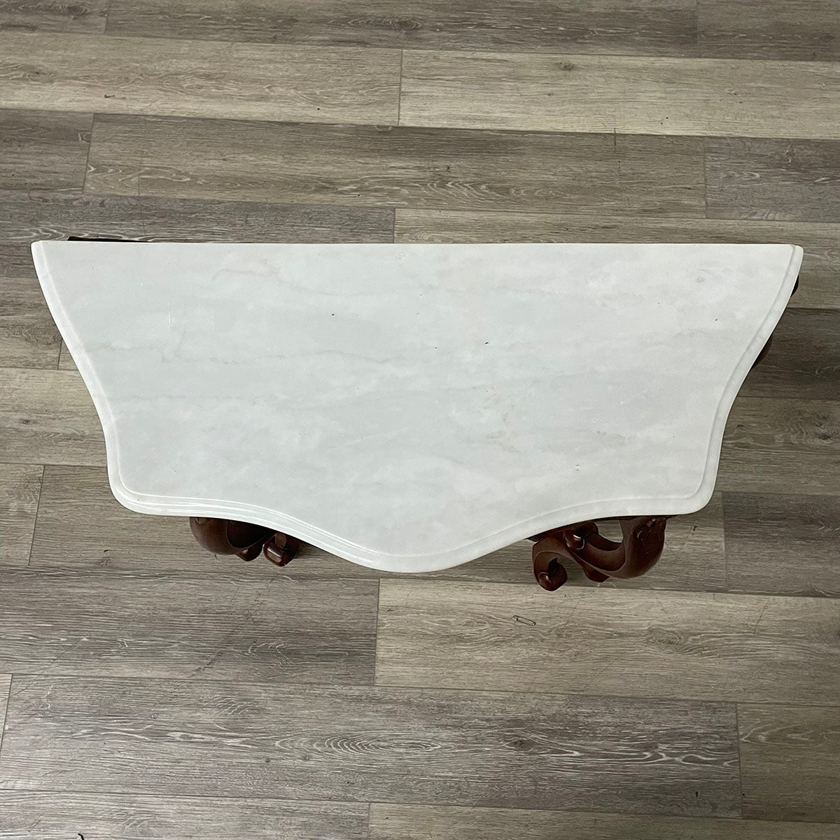 White Marble Top Console