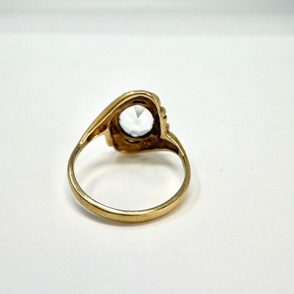 14K Gold Ring with Aquamarine