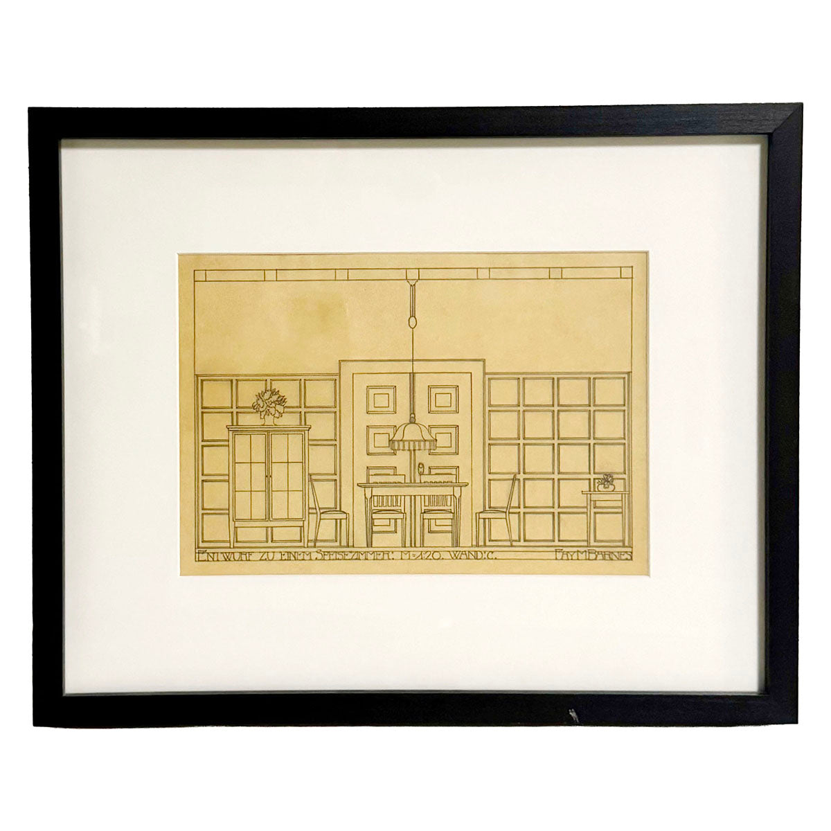 Architectural Drawing of Dining Room