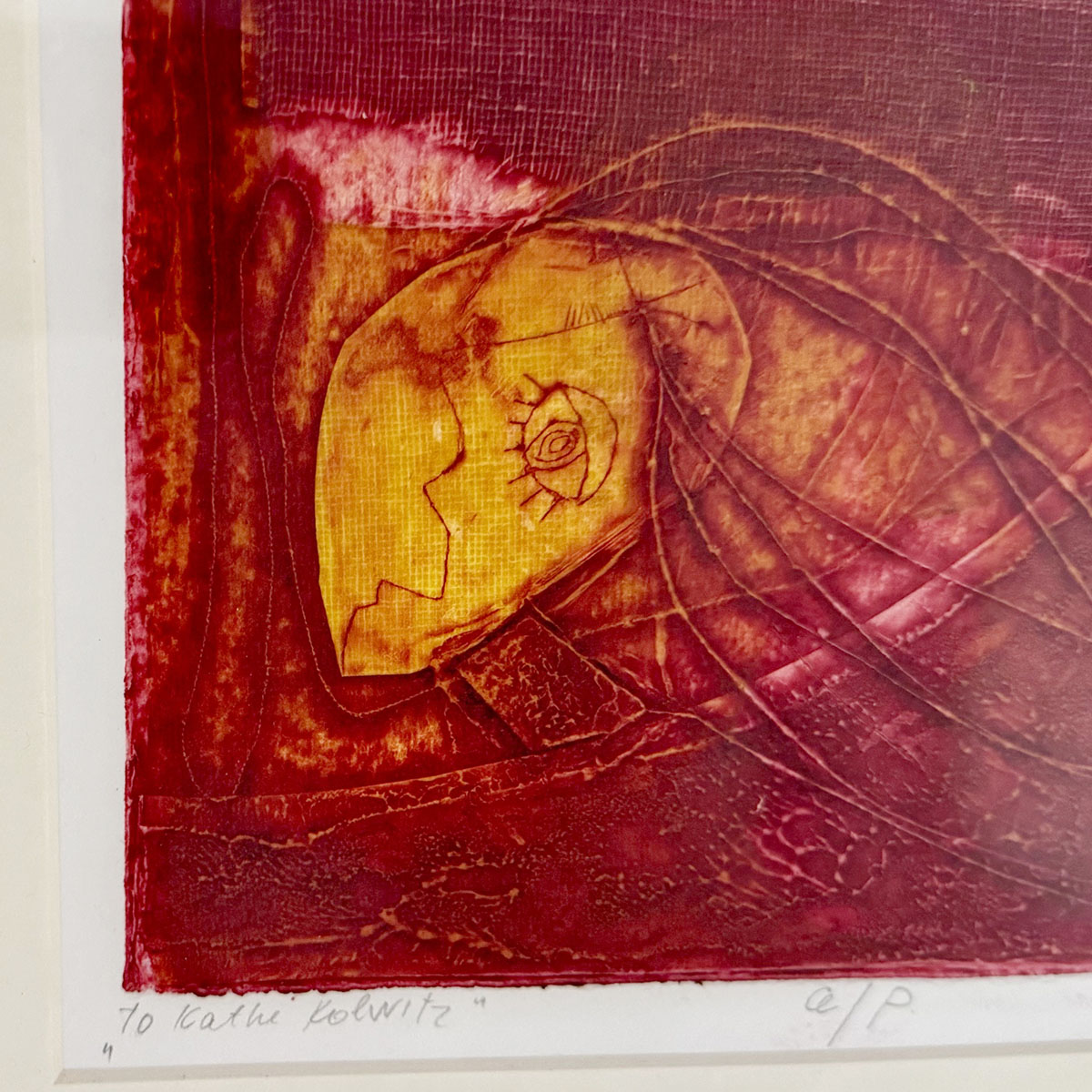 "To Kathi Kollwitz" Signed A/P