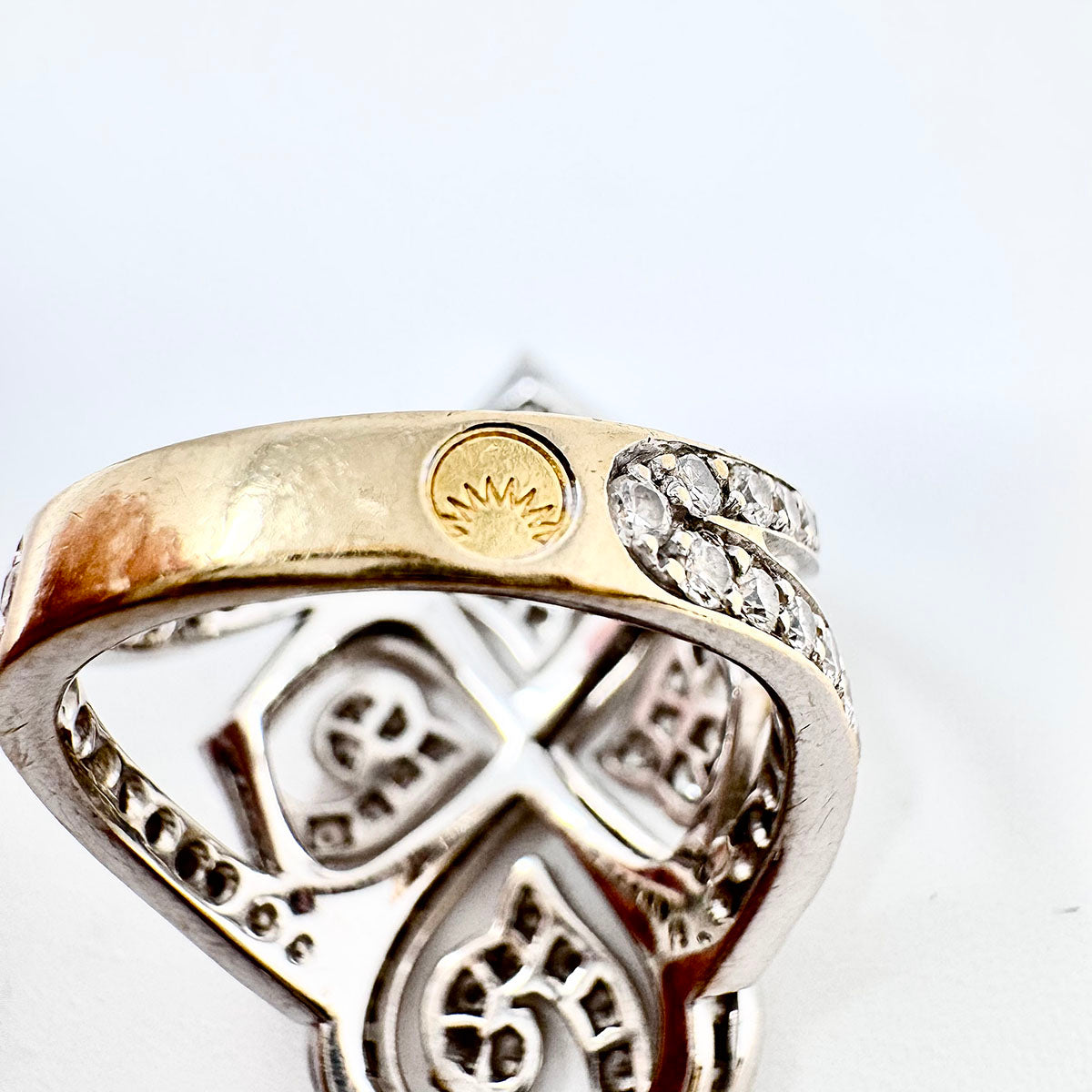 Luca Carati 18K White Gold Diamond Ring