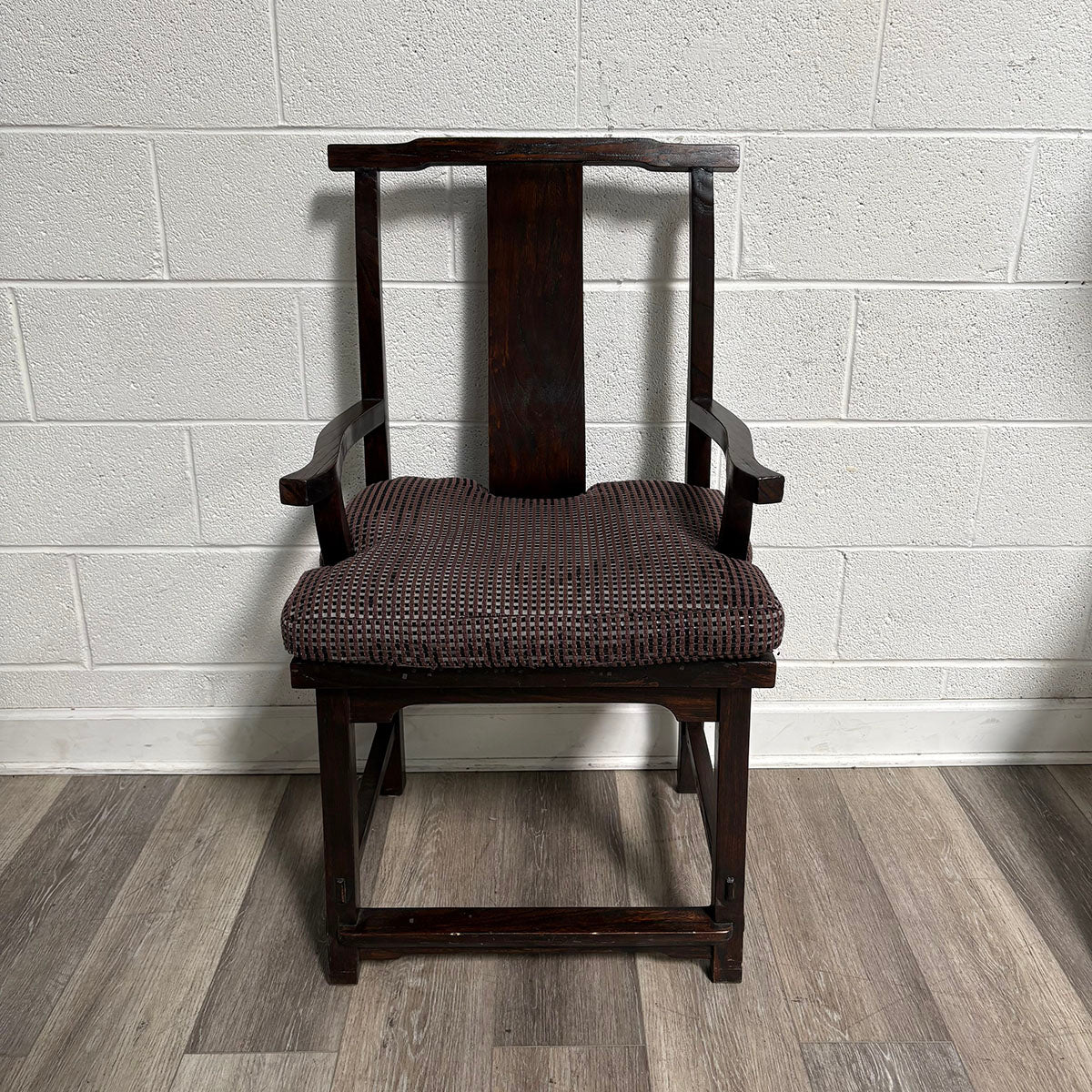 Wood Asian Scholar Chair with Arms