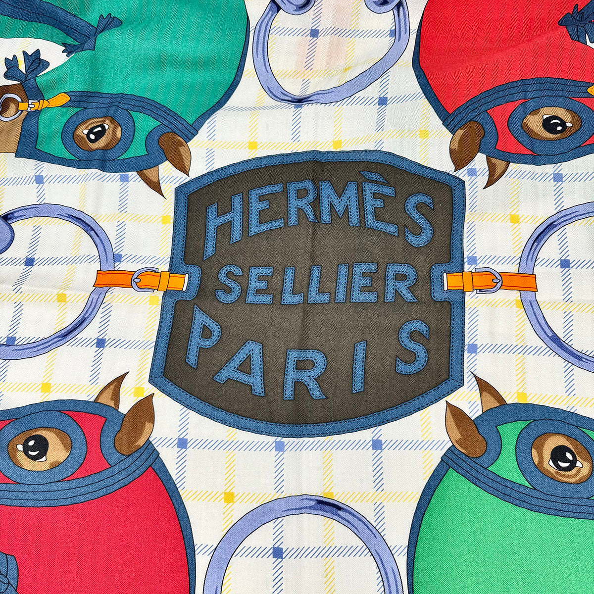 Hermes Sellier Equestrian Shawl