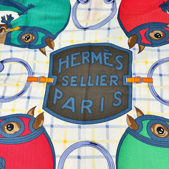 Hermes Sellier Equestrian Shawl