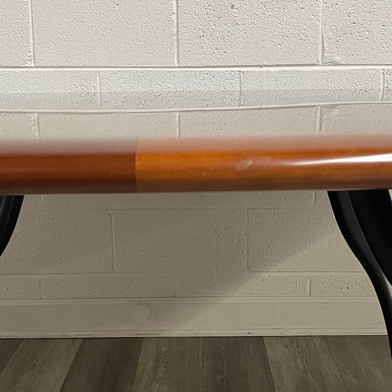 Wooden Dining Table With Iron Legs