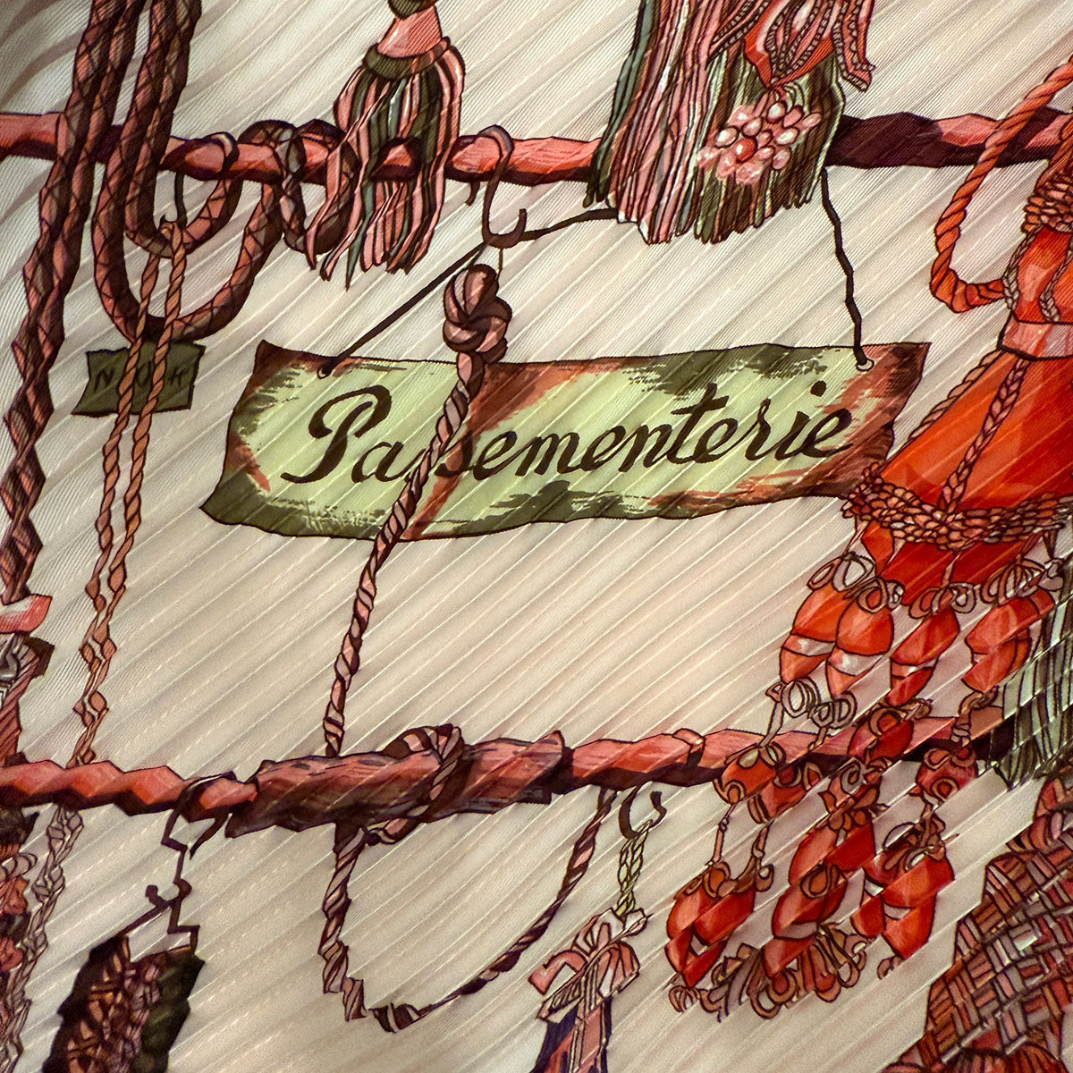 Hermes "Passementerie" Plisse Scarf