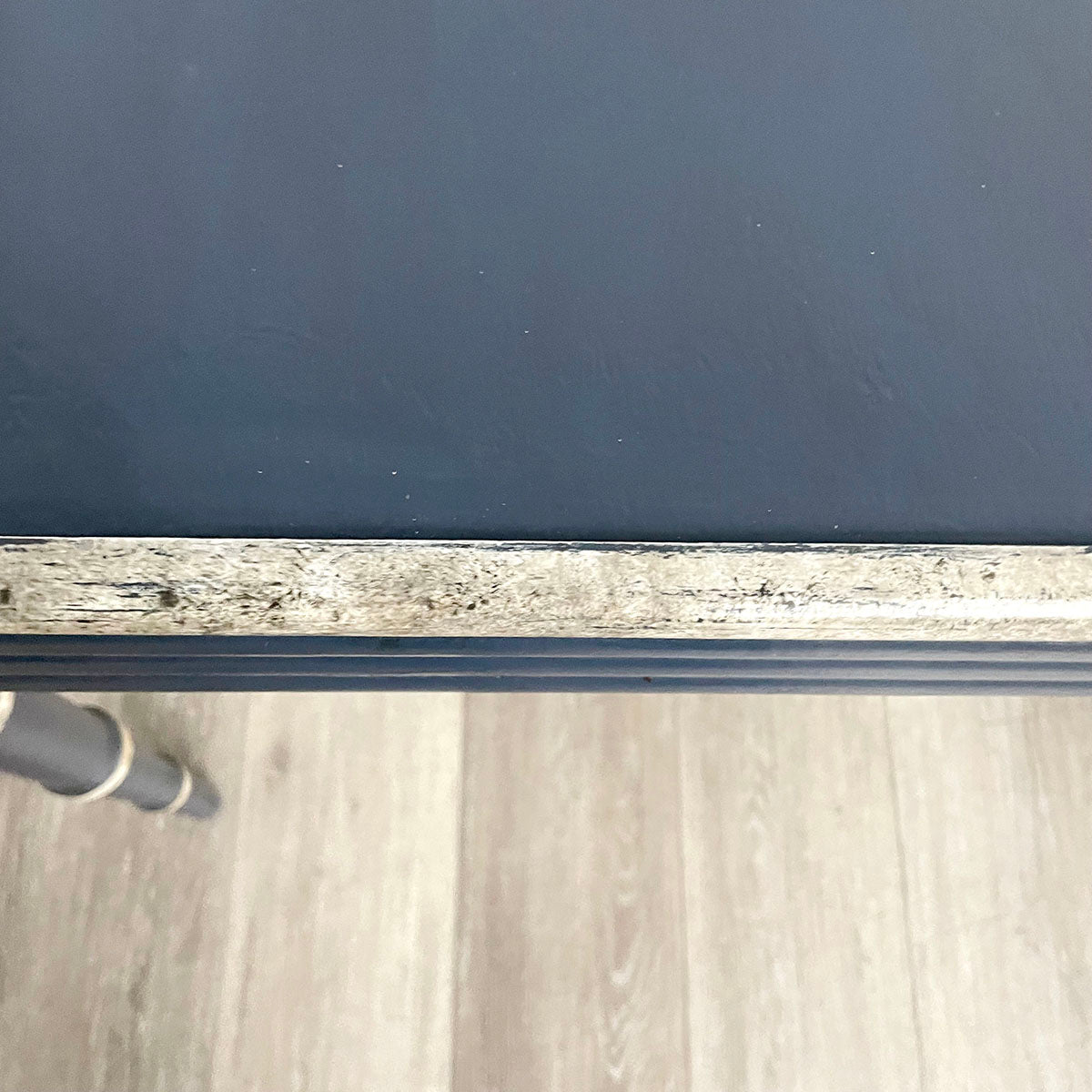 Blue Painted Wood Game Table