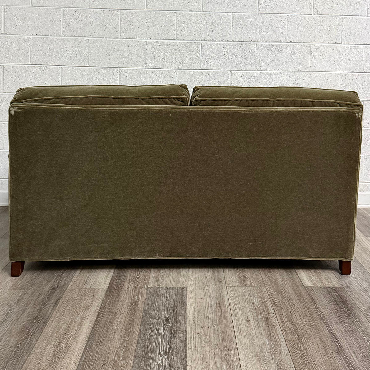 Olive Green 2-Seat Sofa