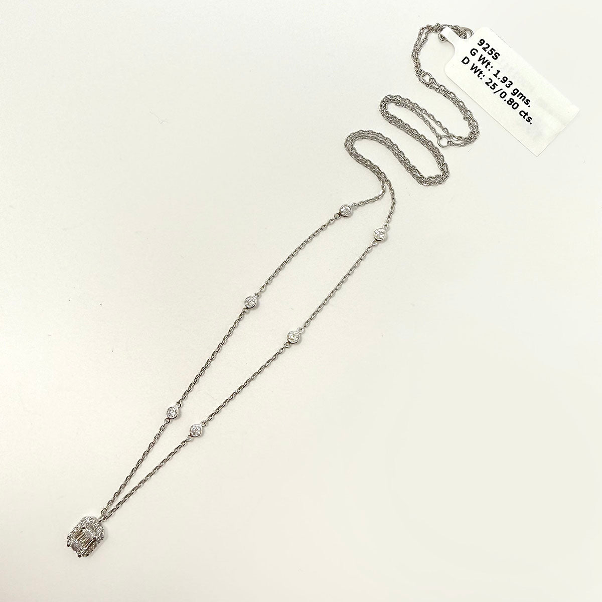Lab Diamond Pendant Necklace
