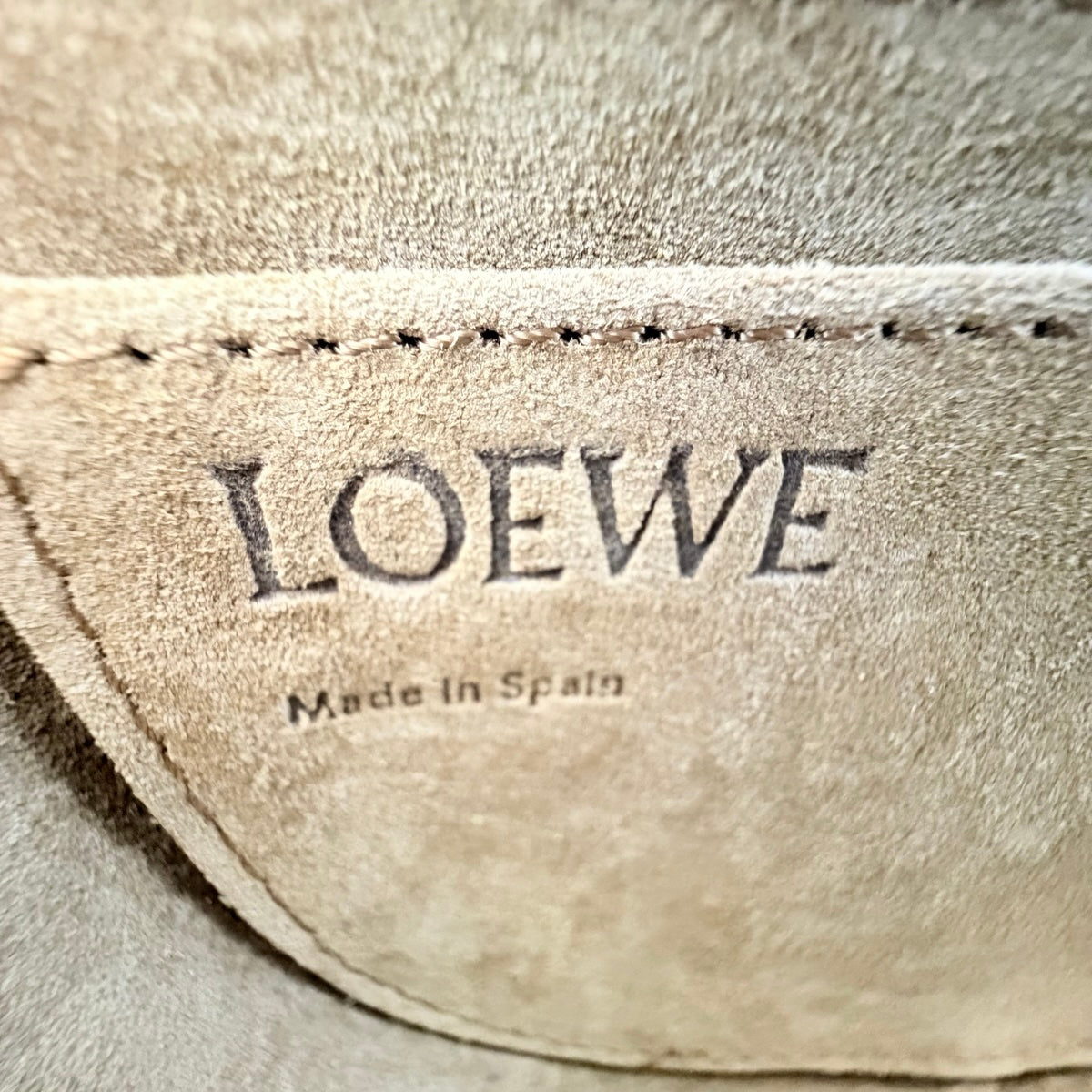 Loewe Leather Bicolor Gate Bag