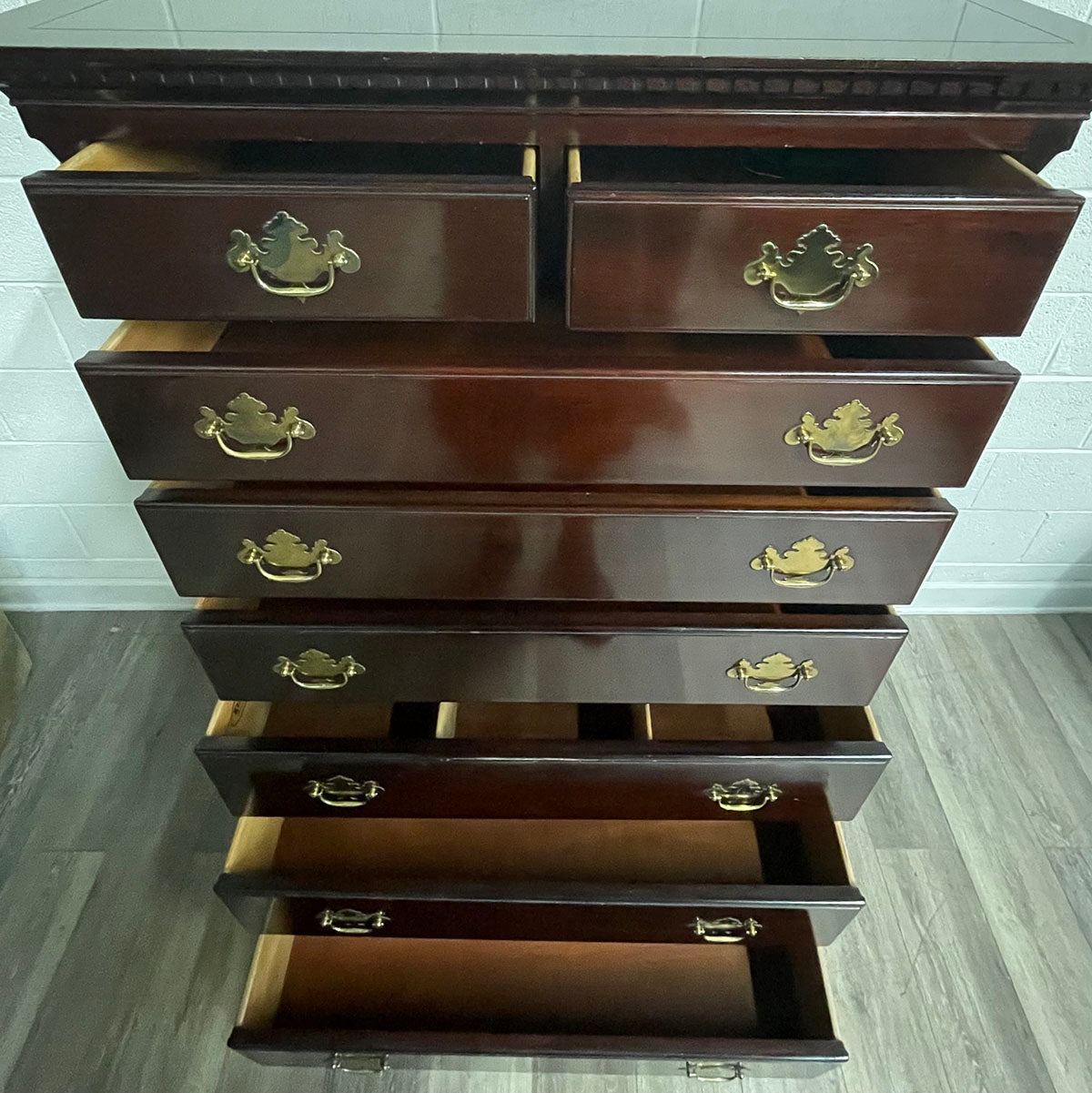 Mahogany Highboy Dresser