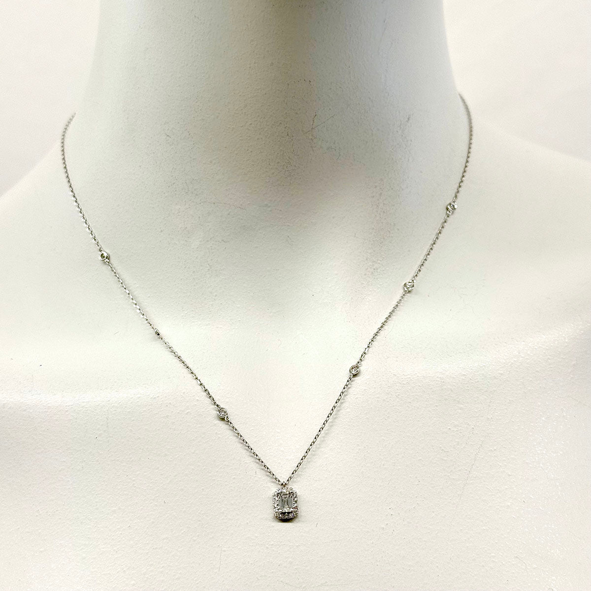 Lab Diamond Pendant Necklace