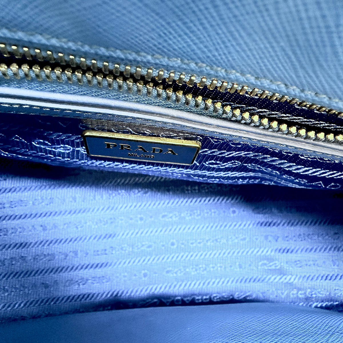 Prada Two Way Saffiano Handle Bag