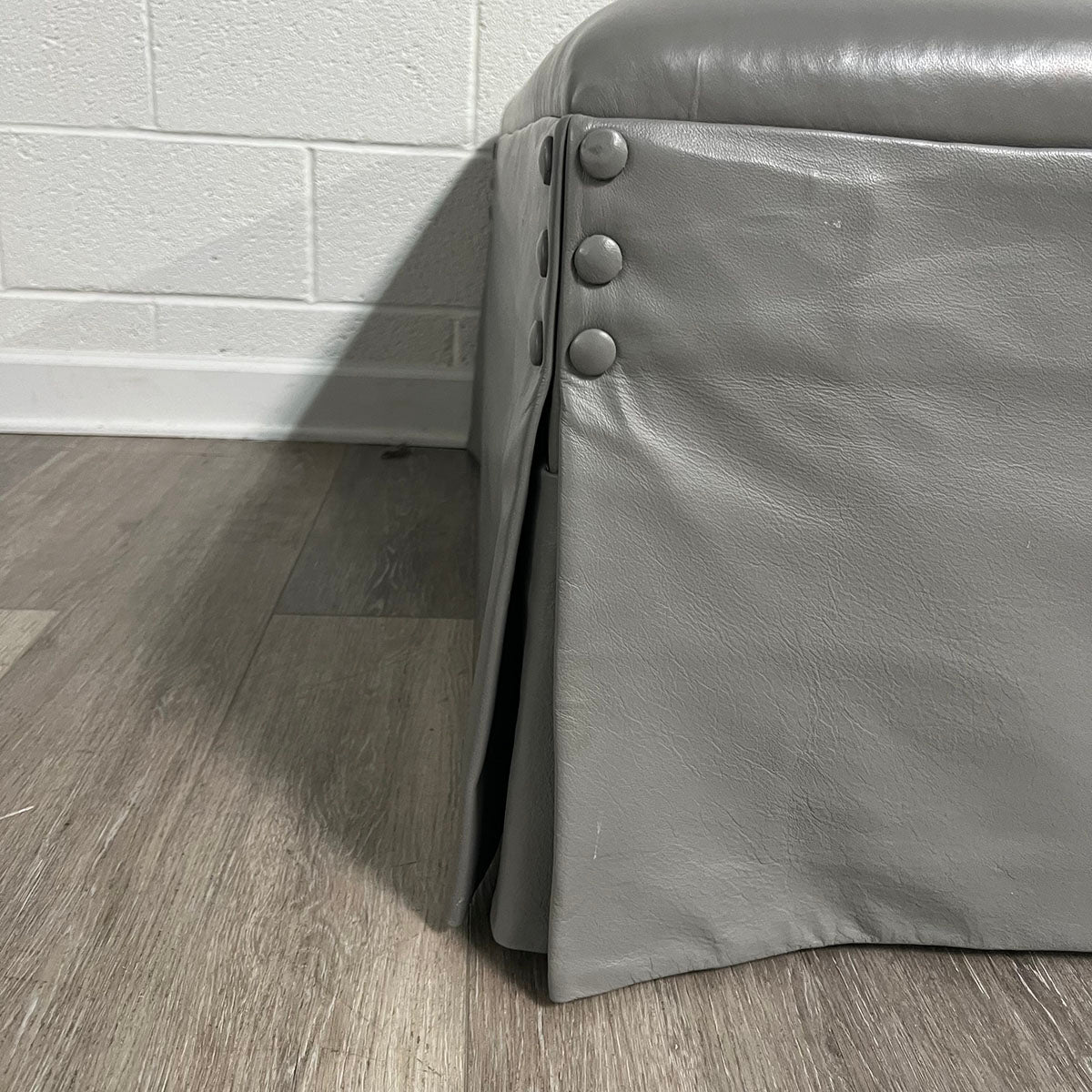 Leather Ottoman